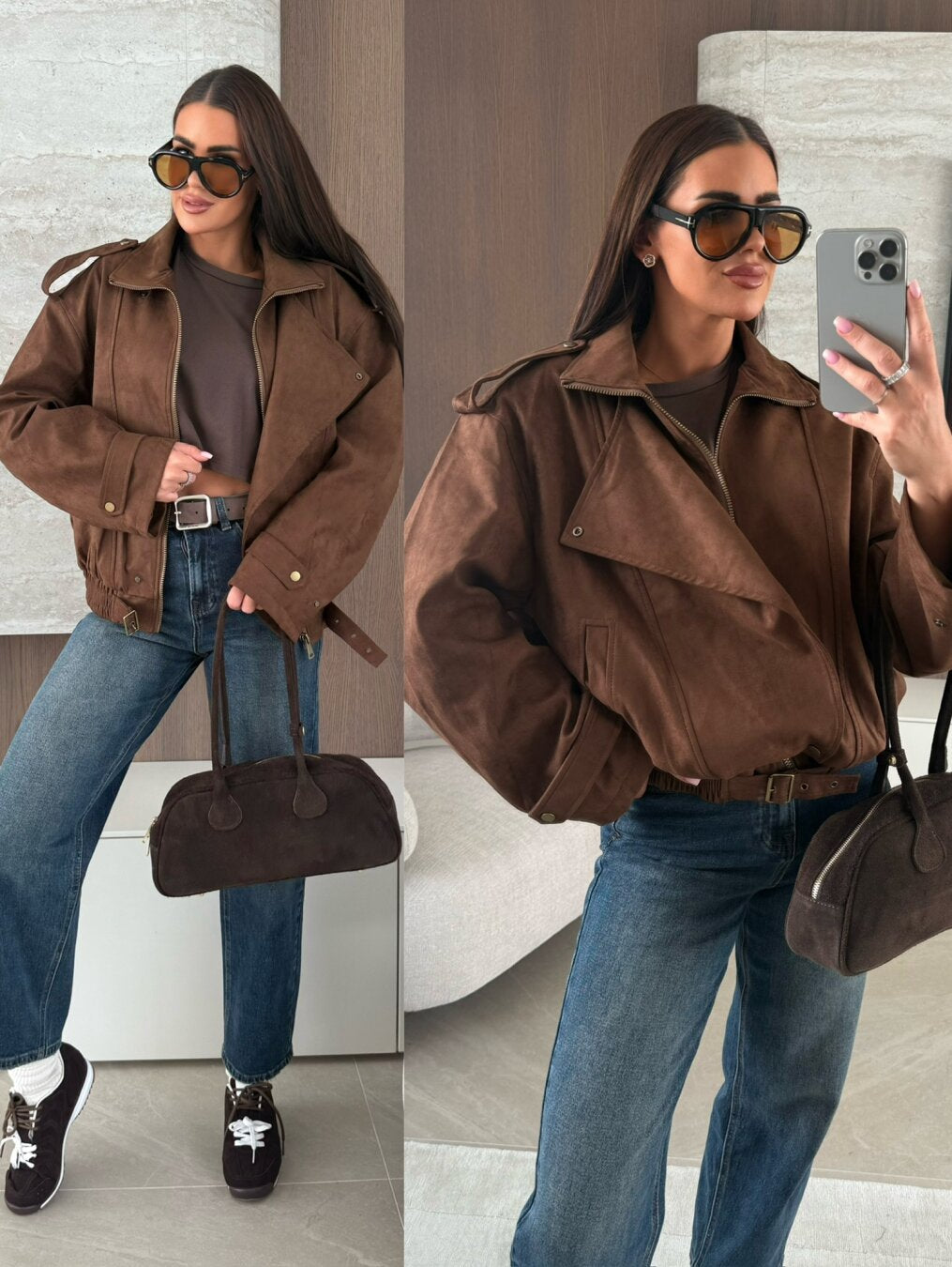 BECCA - SUEDE BIKER JACKET