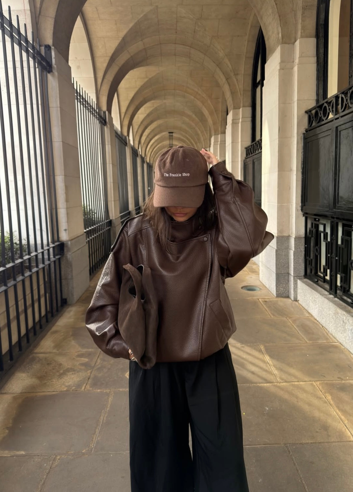 STEVIE - FAUX LEATHER BIKER JACKET