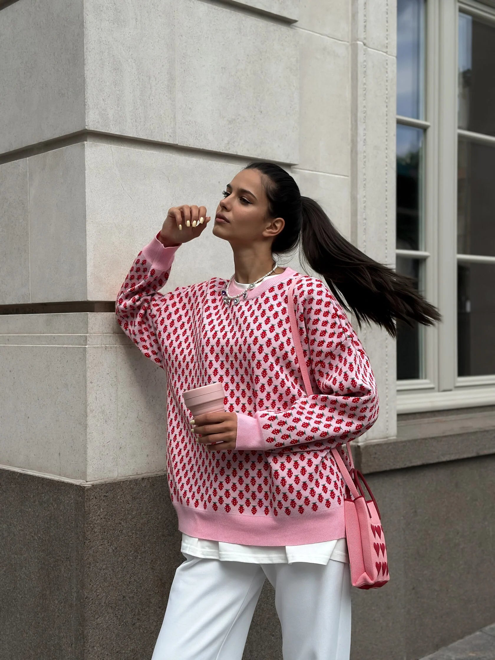SHORTCAKE - STRAWBERRY PRINT JUMPER