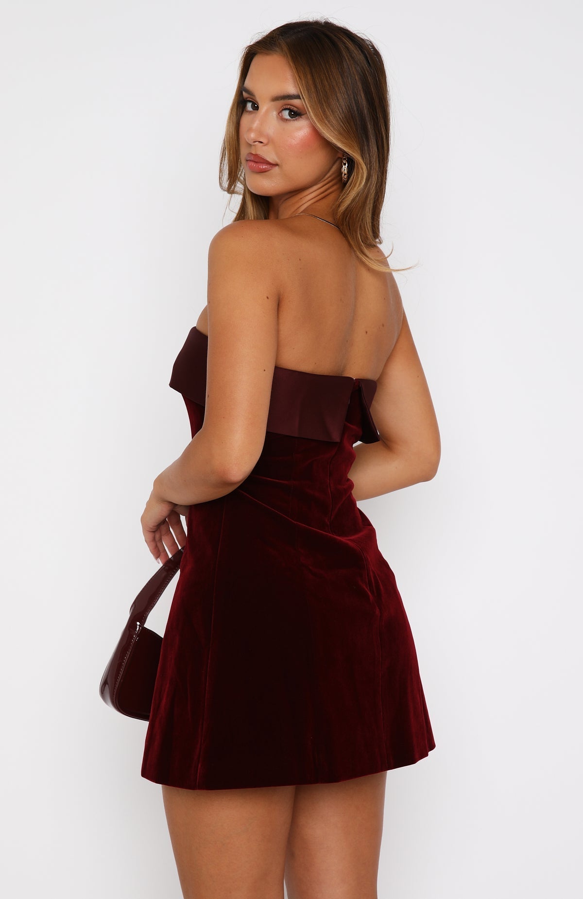 BELLE - VELVET MINI DRESS