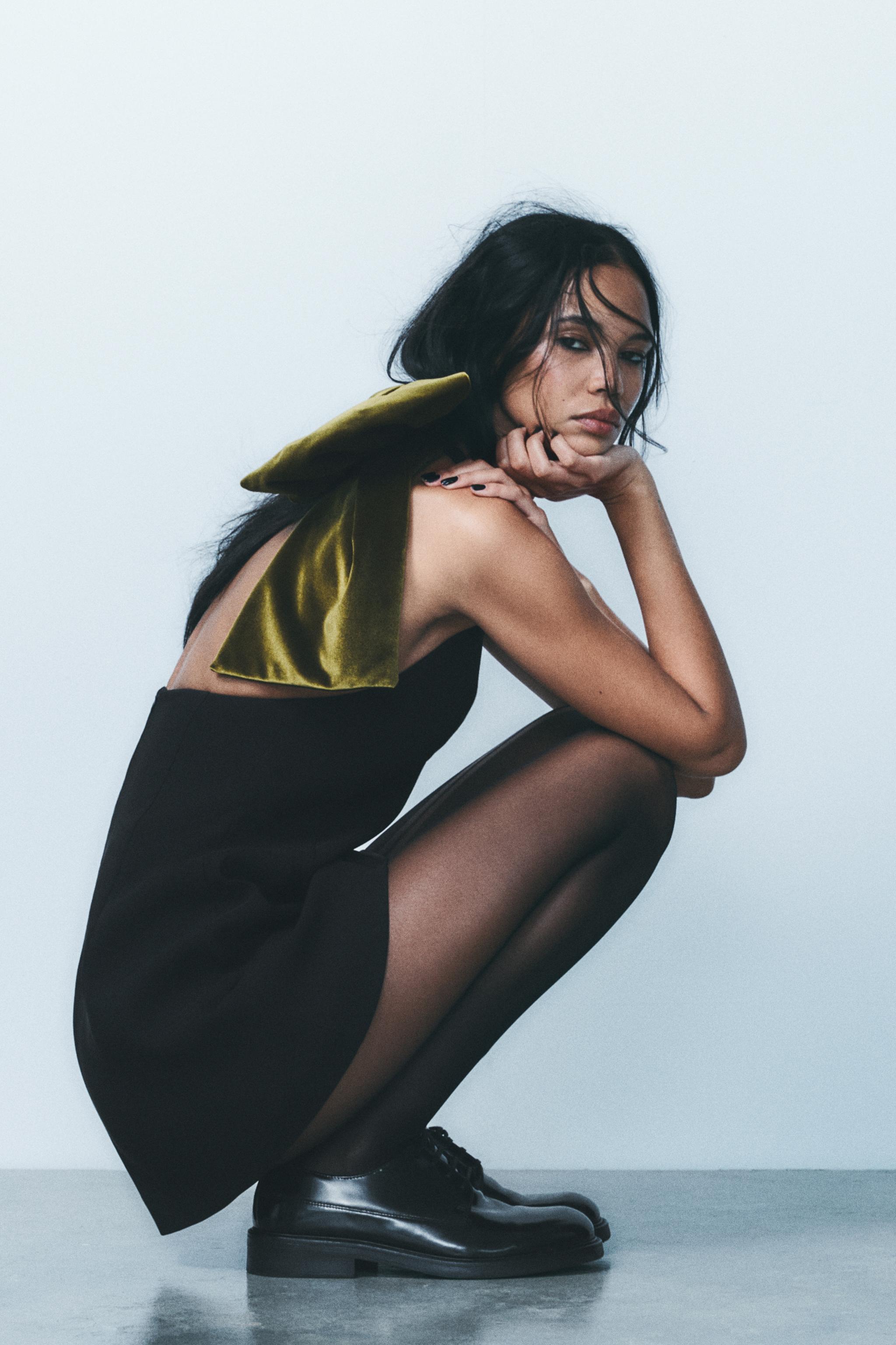 BEAU - OVERSIZED BOW MINI DRESS