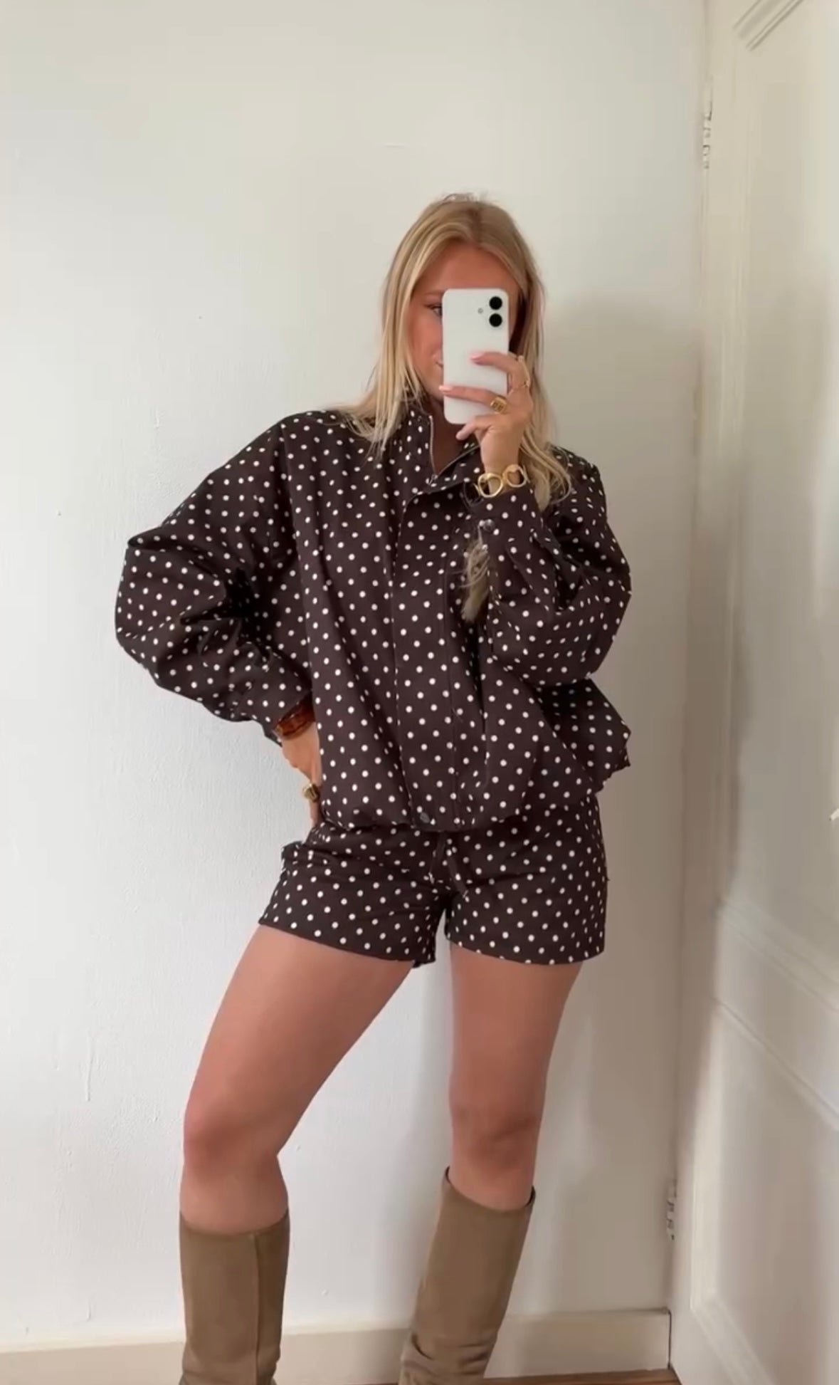 JUNE - POLKA DOT MINI SHORT