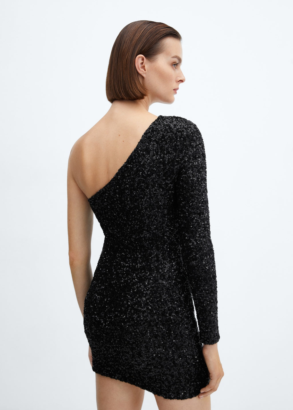 JULIETTE - ONE SHOULDER SEQUIN MINI DRESS