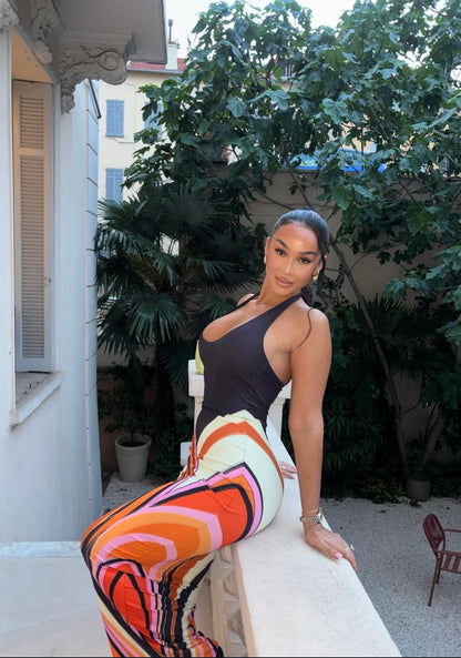 JADA - ABSTRACT MAXI DRESS