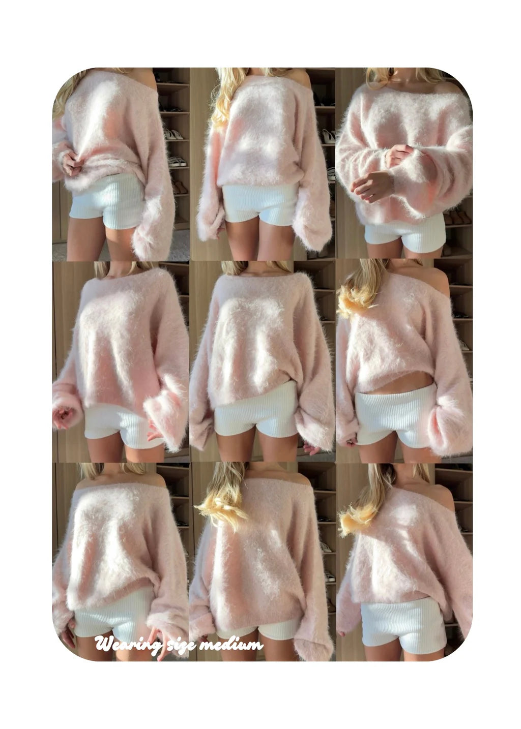 AMI - ONE SHOULDER KNITTED JUMPER