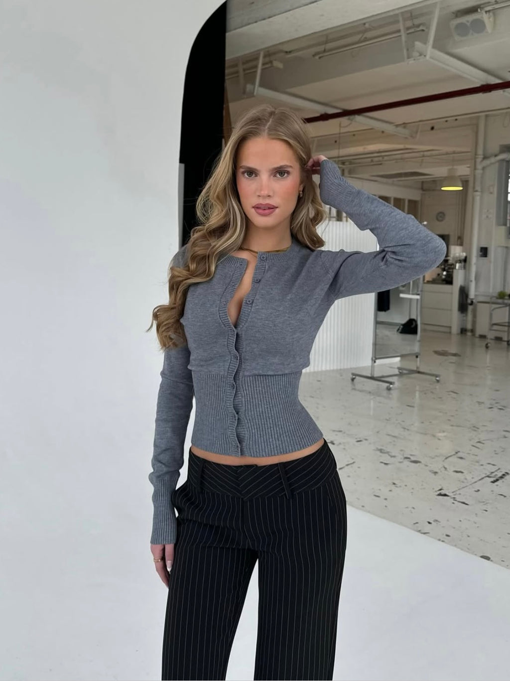 MOLLY - RIBBED CARDIGAN