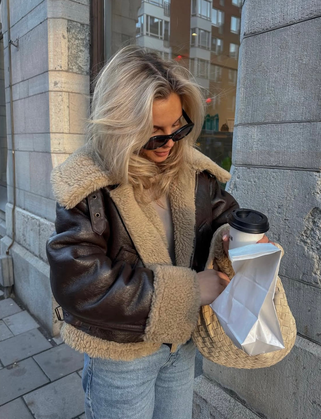 ASPEN - LEATHER AVIATOR JACKET