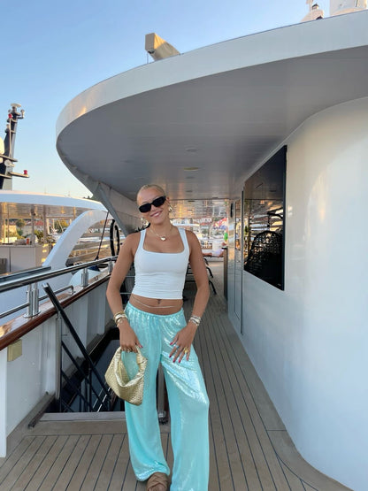 JINNY - SEQUIN TROUSERS