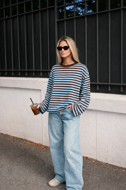 JUNO - STRIPED LONG-SLEEVE TEE