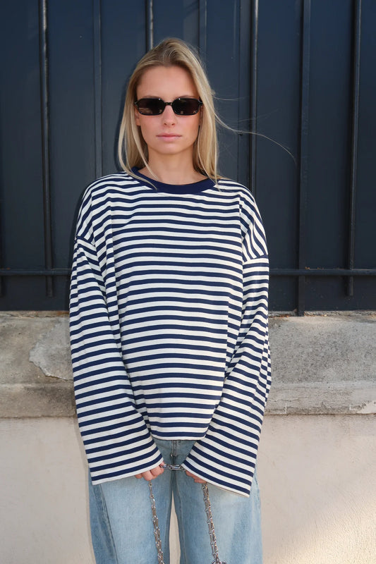 JUNO - STRIPED LONG-SLEEVE TEE