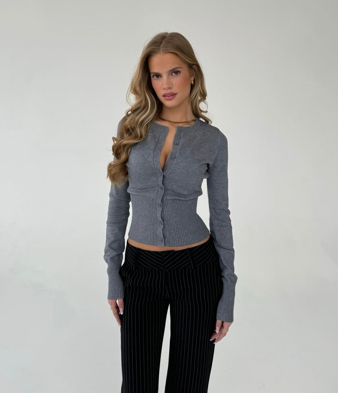 MOLLY - RIBBED CARDIGAN
