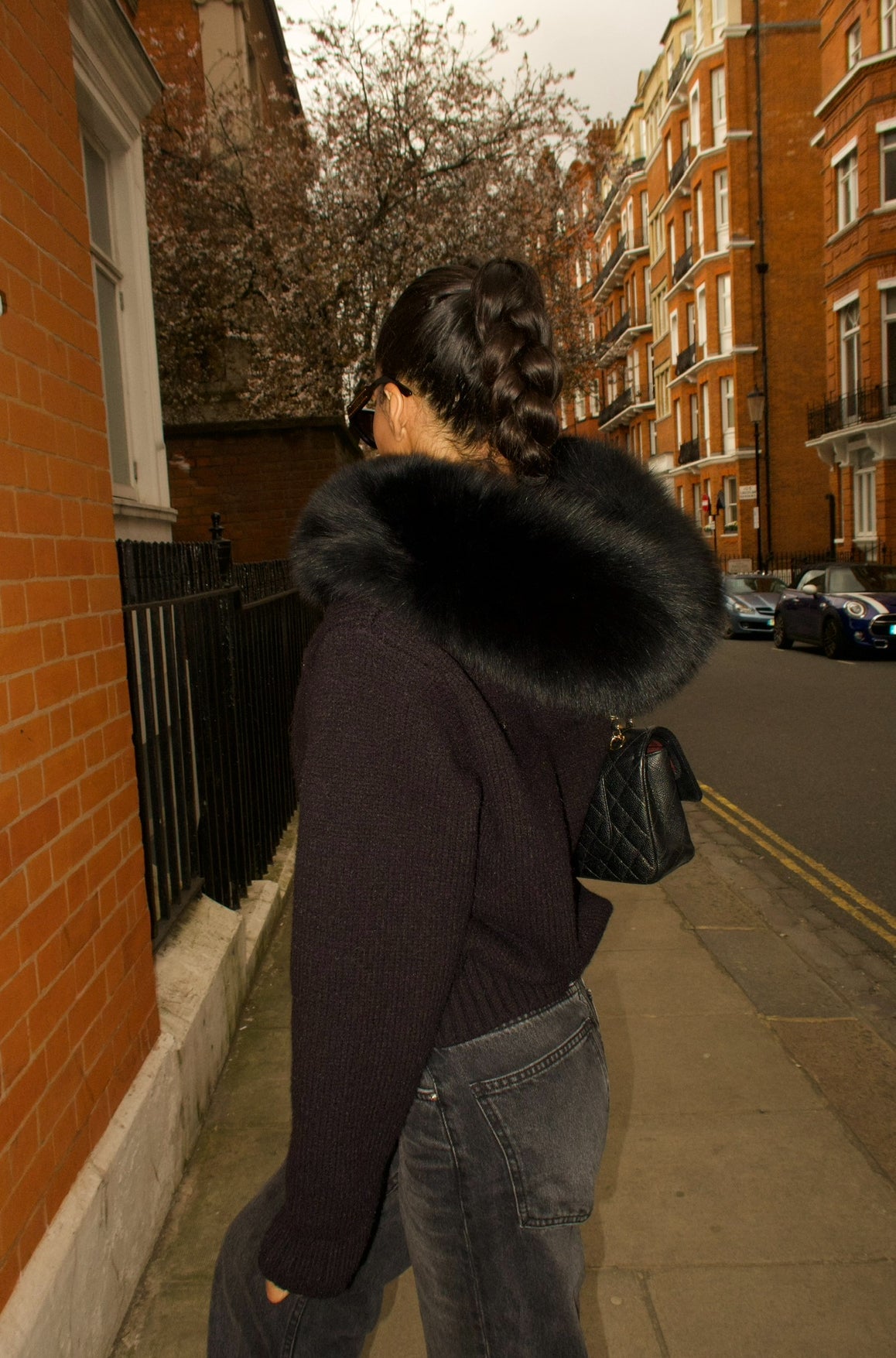 MEGAN - FUR TRIMMED CARDIGAN