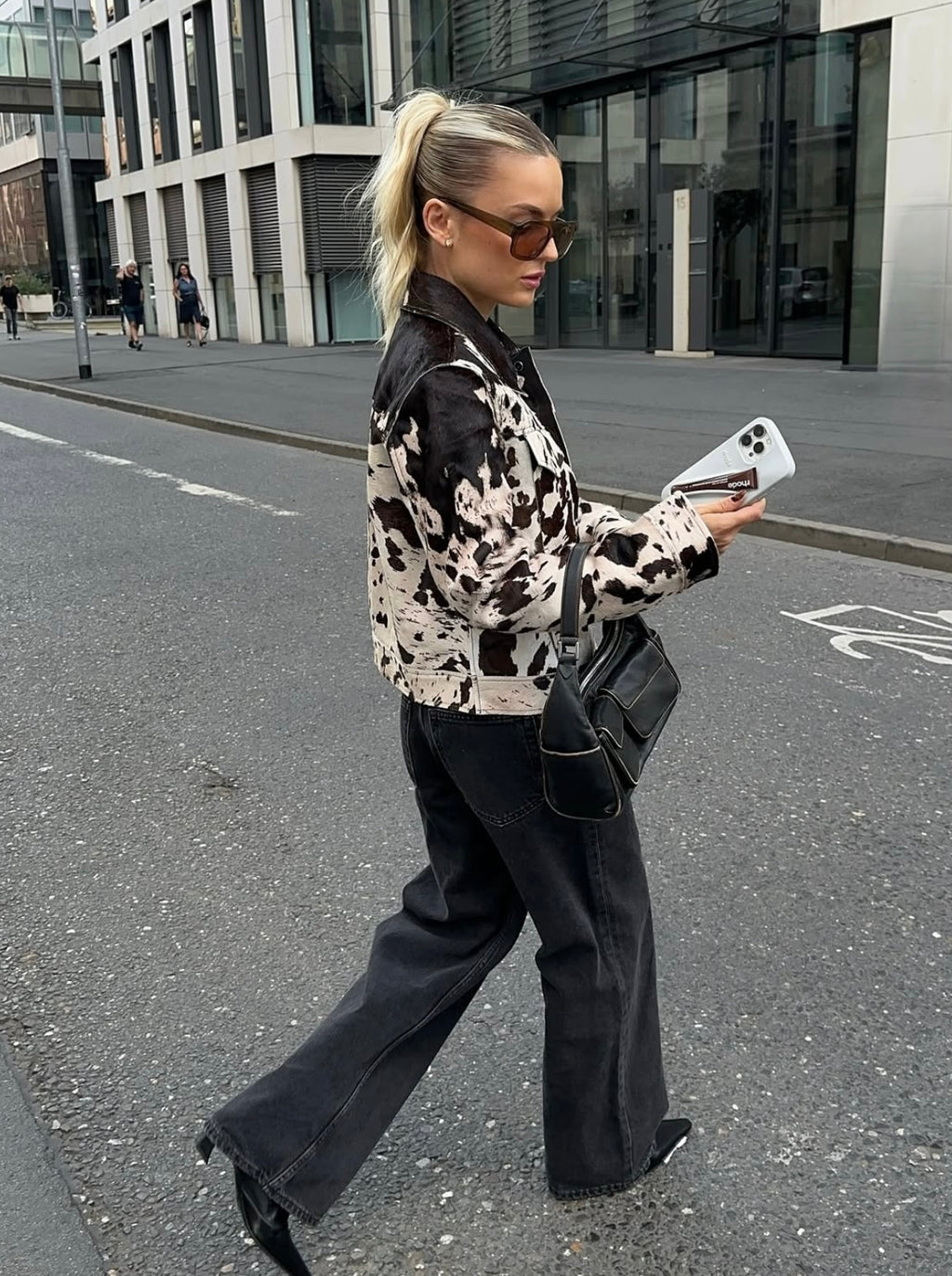 RUDY - COW PRINT JACKET