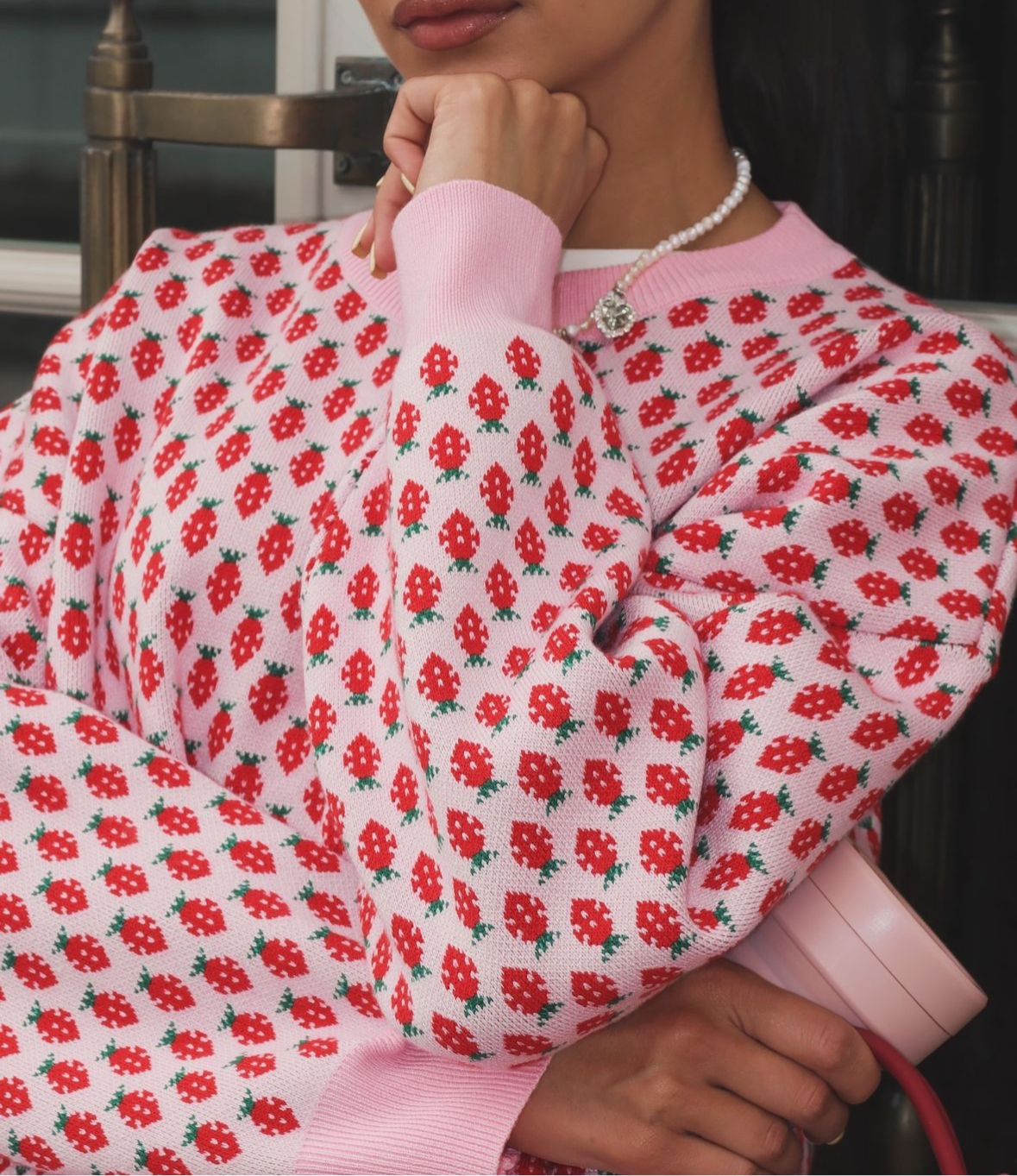 SHORTCAKE - STRAWBERRY PRINT JUMPER
