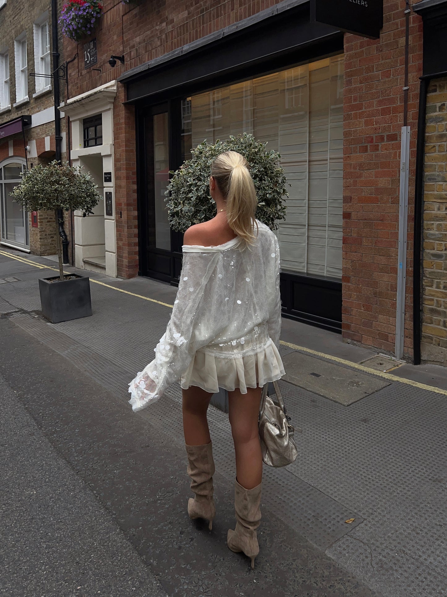 LUNA - SEQUIN WRAP TOP