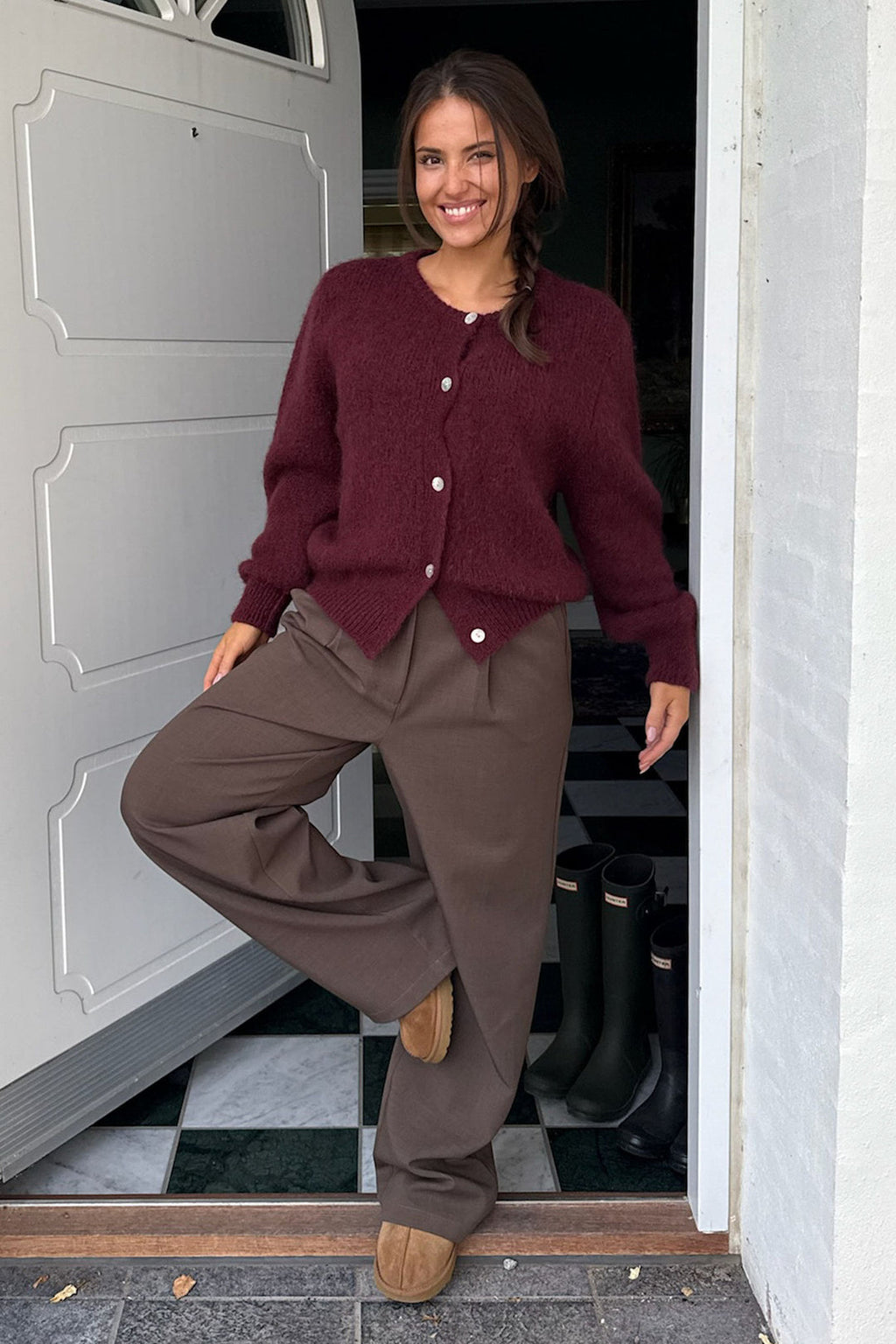 ALICE - KNITTED BUTTON CARDIGAN