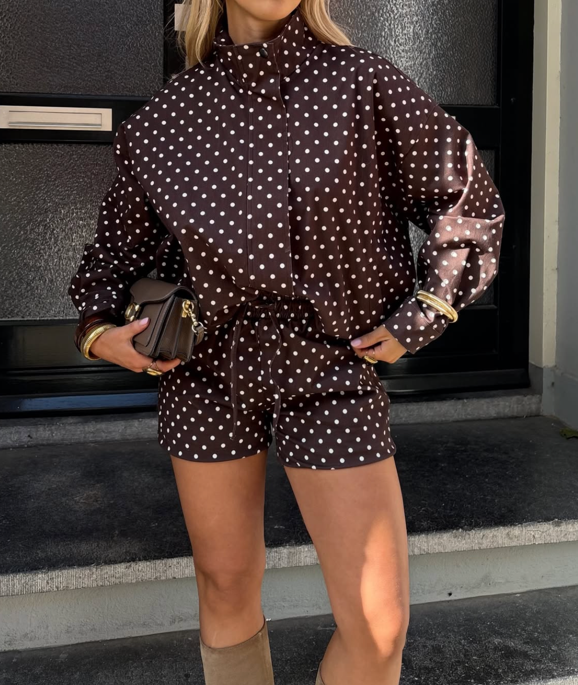 JUNE - POLKA DOT MINI SHORT