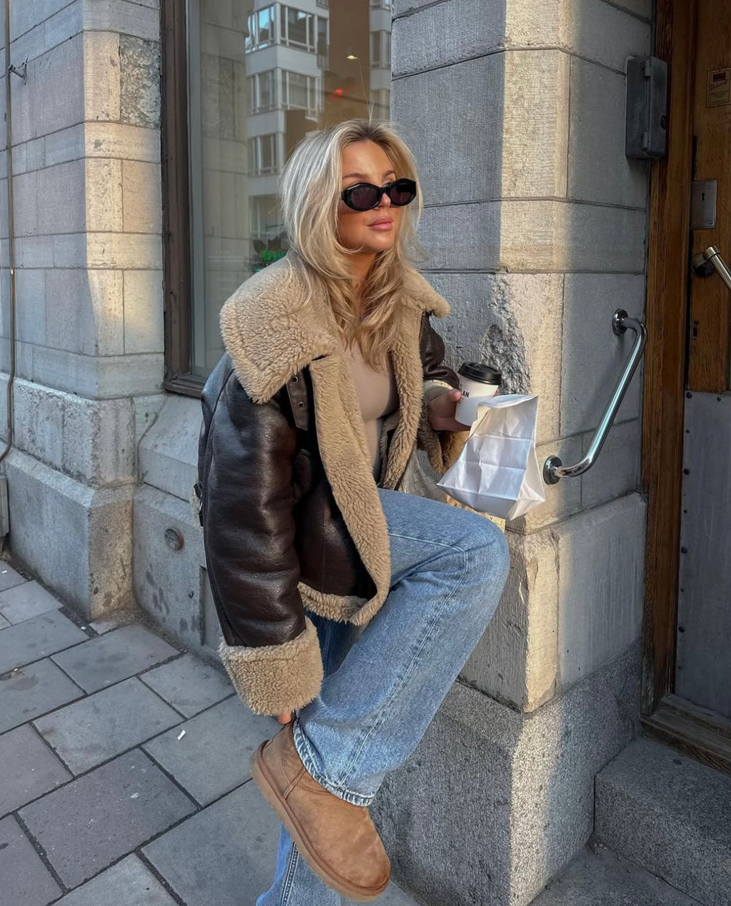 ASPEN - LEATHER AVIATOR JACKET