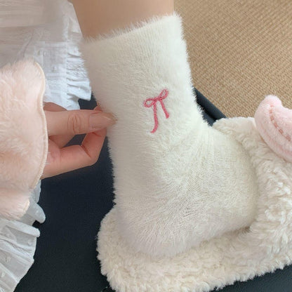 EVIE - 4 PACK BOW SLIPPER SOCKS