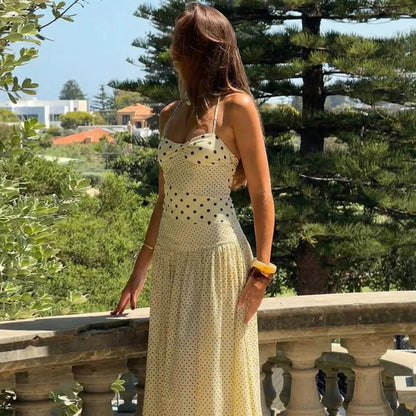 MADDIE - POLKA DOT MAXI DRESS