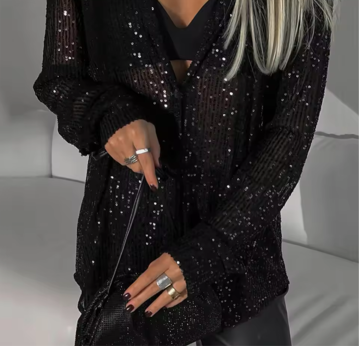 ARIANA - SEQUIN SHIRT