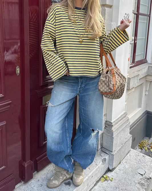 JUNO - STRIPED LONG-SLEEVE TEE