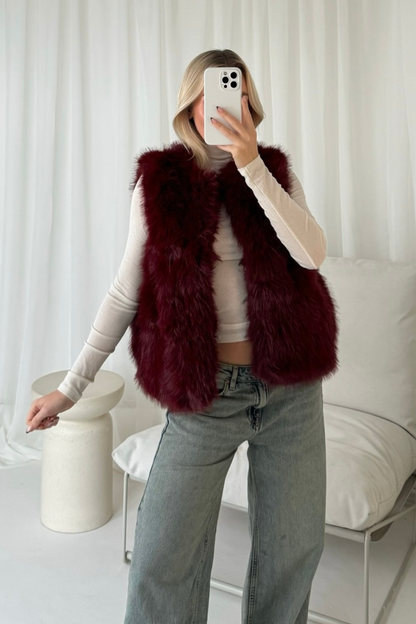 HEIDI - FAUX FUR GILET