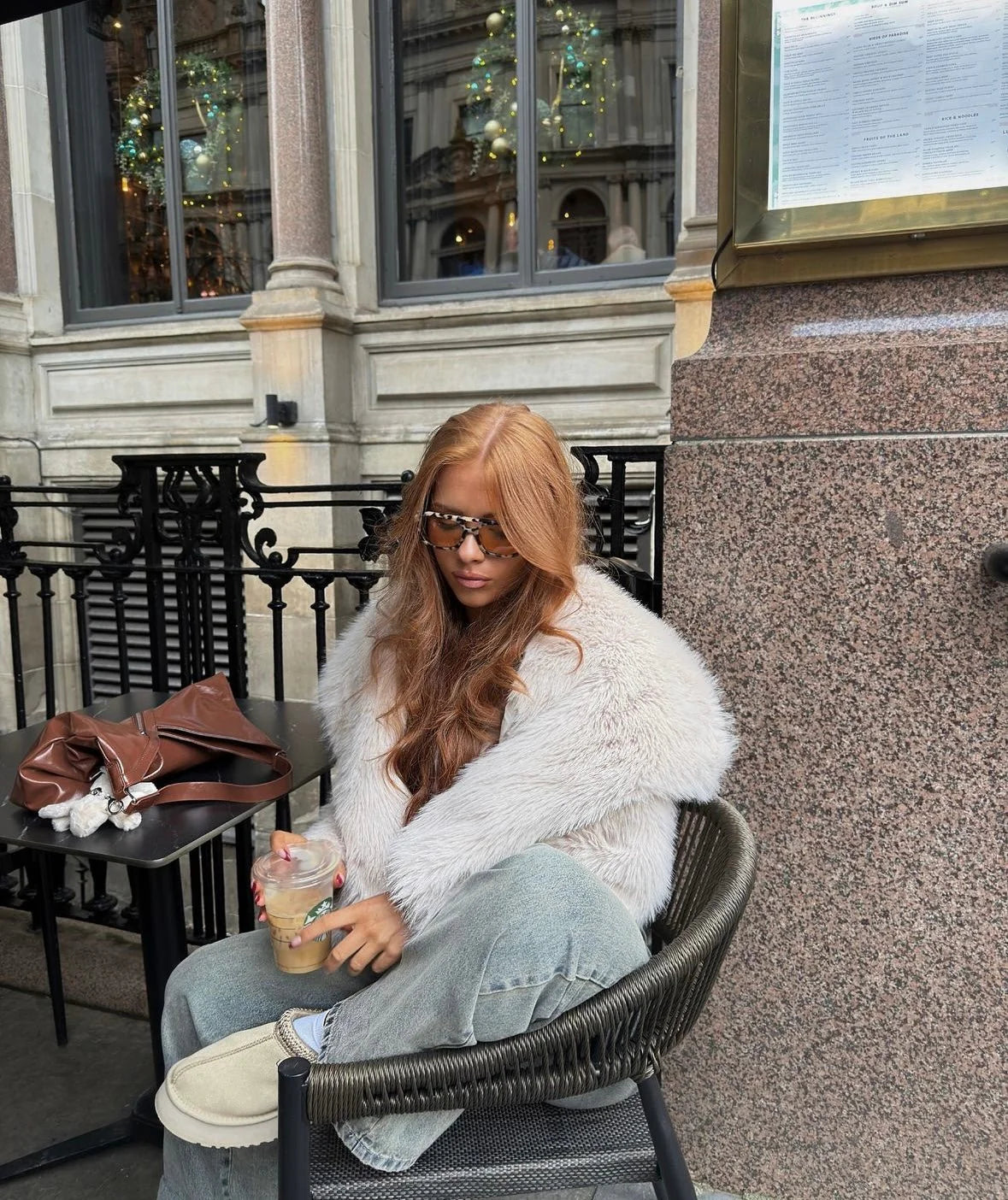 DEMURE - FAUX FUR COAT