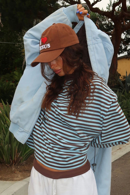 JUNO - STRIPED LONG-SLEEVE TEE
