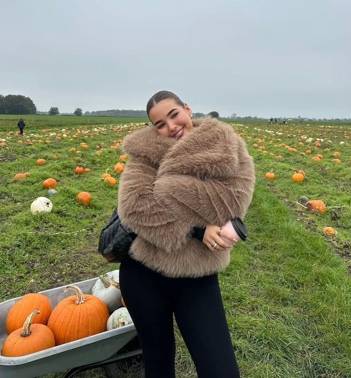 DEMURE - FAUX FUR COAT