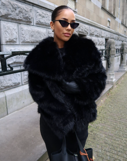 DEMURE - FAUX FUR COAT
