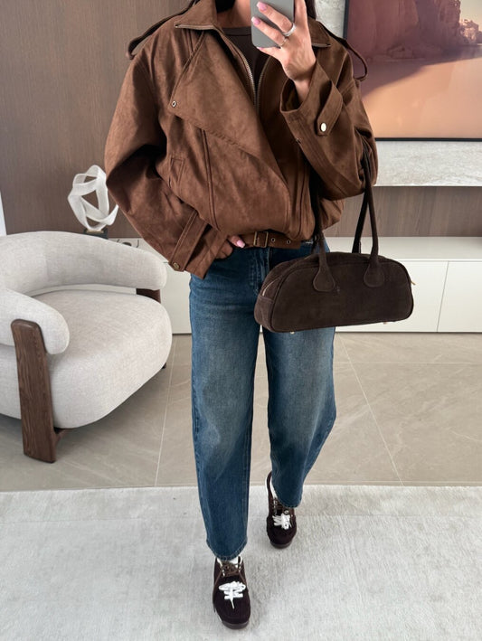 BECCA - SUEDE BIKER JACKET