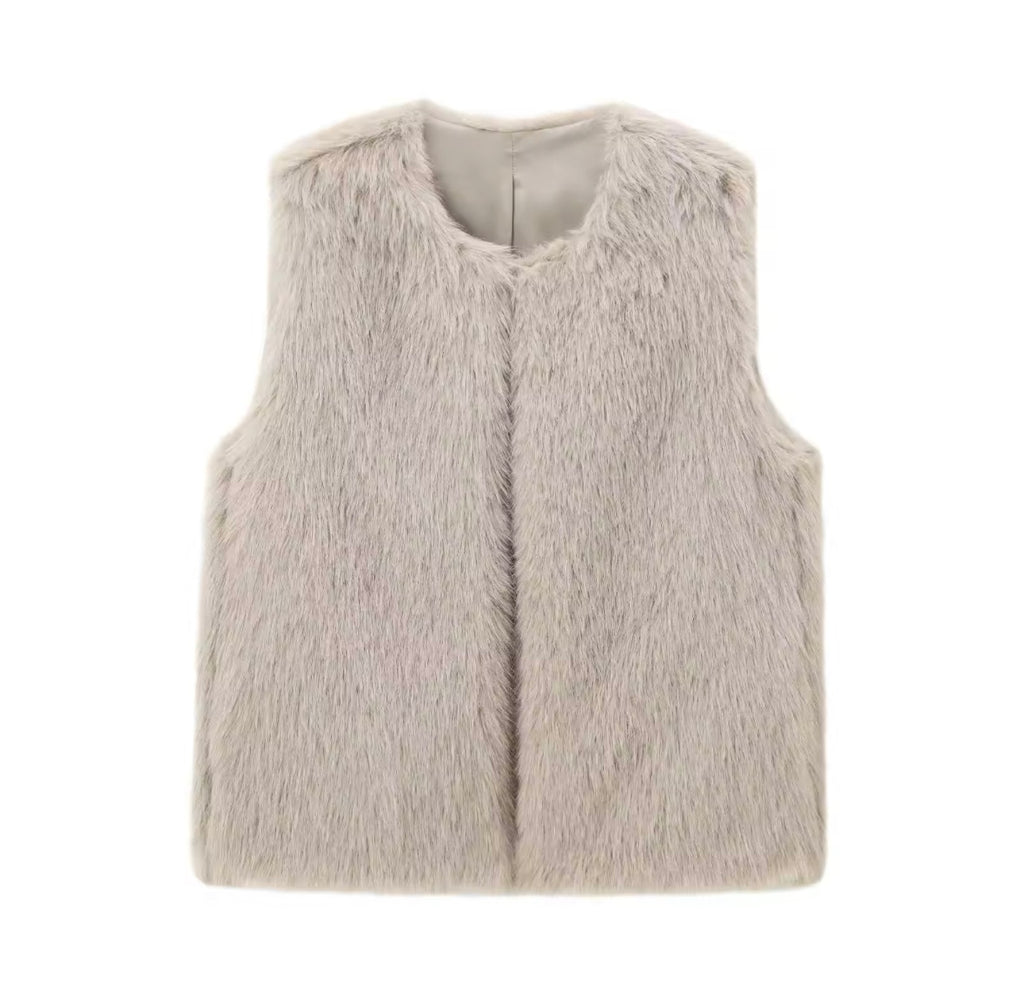HEIDI - FAUX FUR GILET