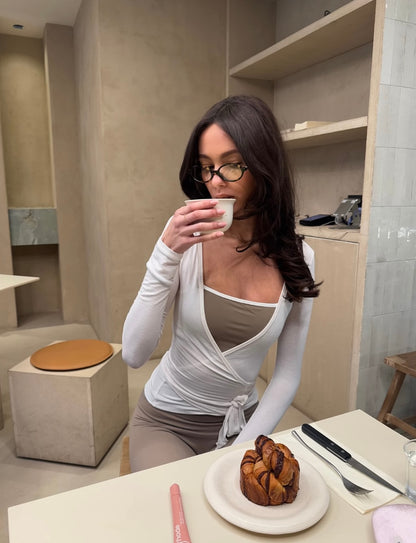 ANGELINA - PILATES WRAP TOP