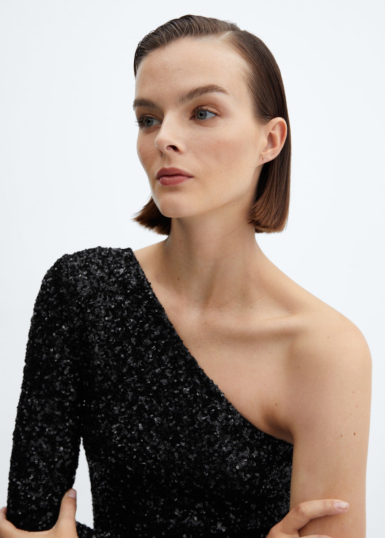 JULIETTE - ONE SHOULDER SEQUIN MINI DRESS