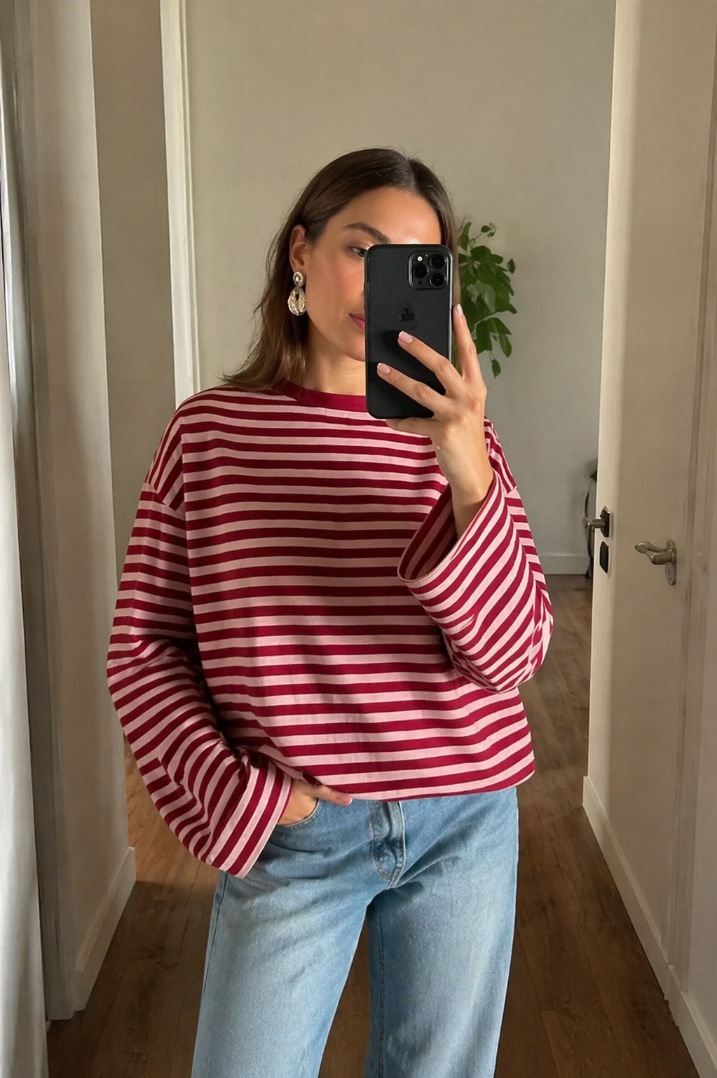 JUNO - STRIPED LONG-SLEEVE TEE
