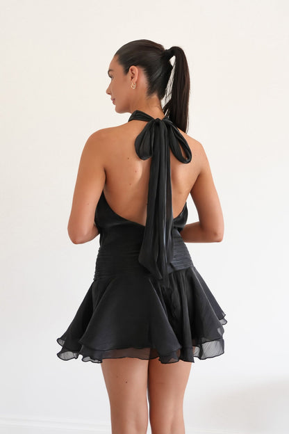 BIANCA - HALTERNECK MINI DRESS
