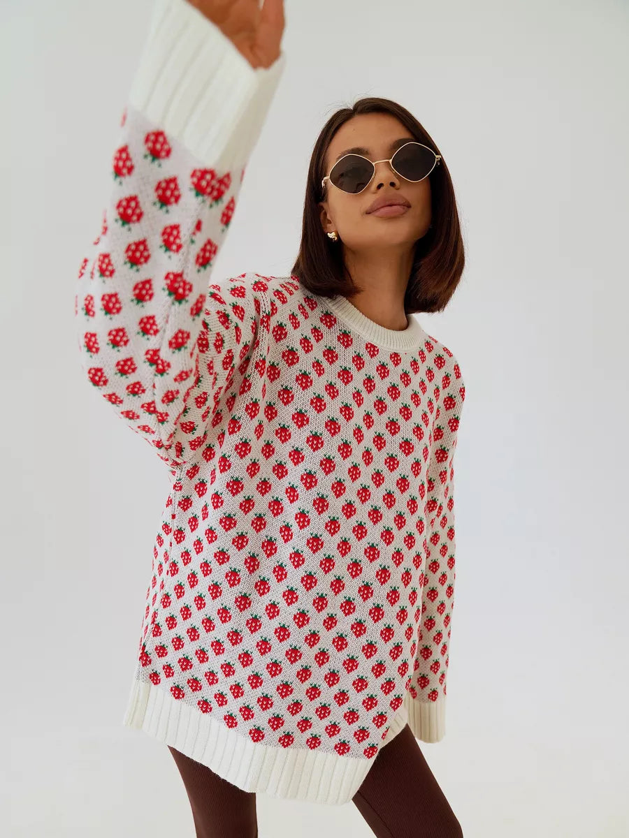 SHORTCAKE - STRAWBERRY PRINT JUMPER