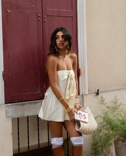 PRYA - SATIN MINI DRESS