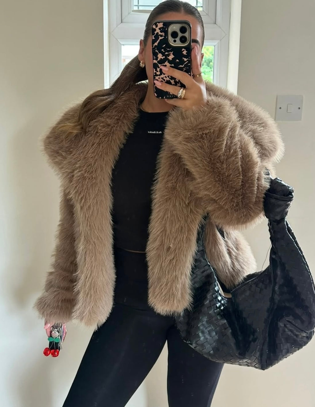 DEMURE - FAUX FUR COAT