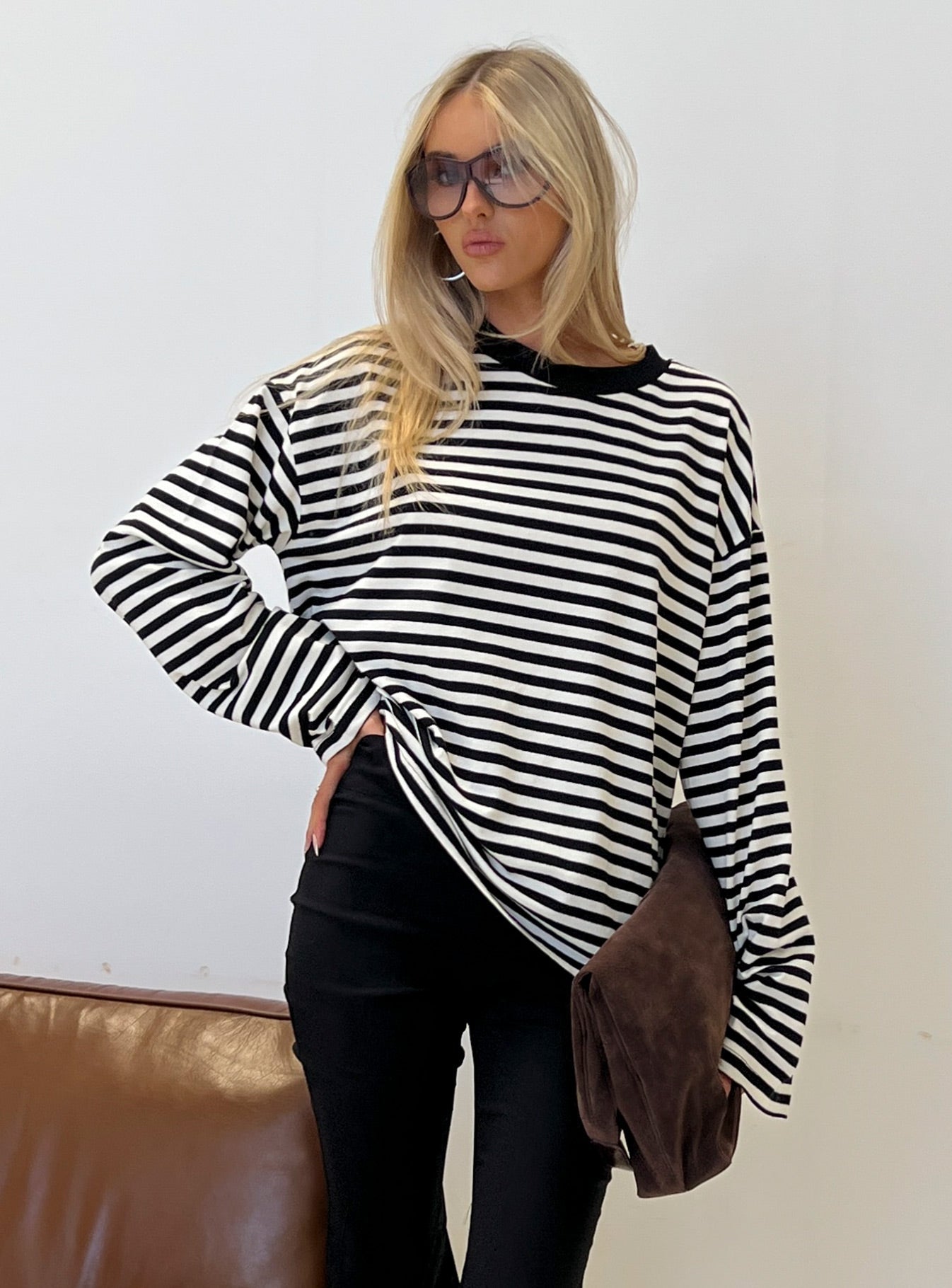 JUNO - STRIPED LONG-SLEEVE TEE