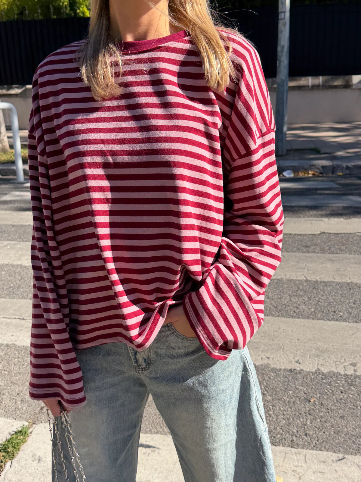 JUNO - STRIPED LONG-SLEEVE TEE