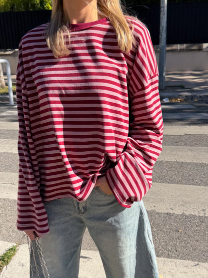 JUNO - STRIPED LONG-SLEEVE TEE
