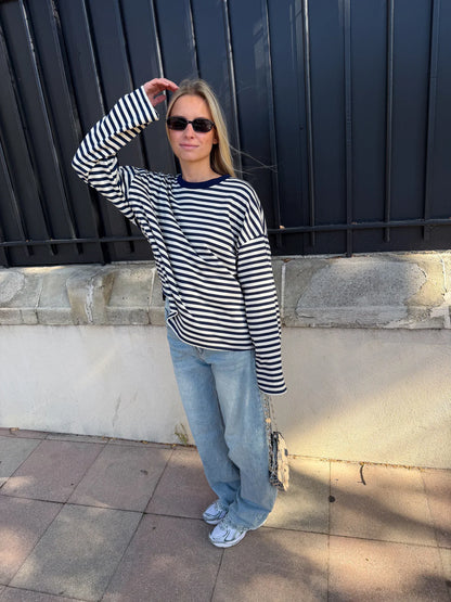 JUNO - STRIPED LONG-SLEEVE TEE