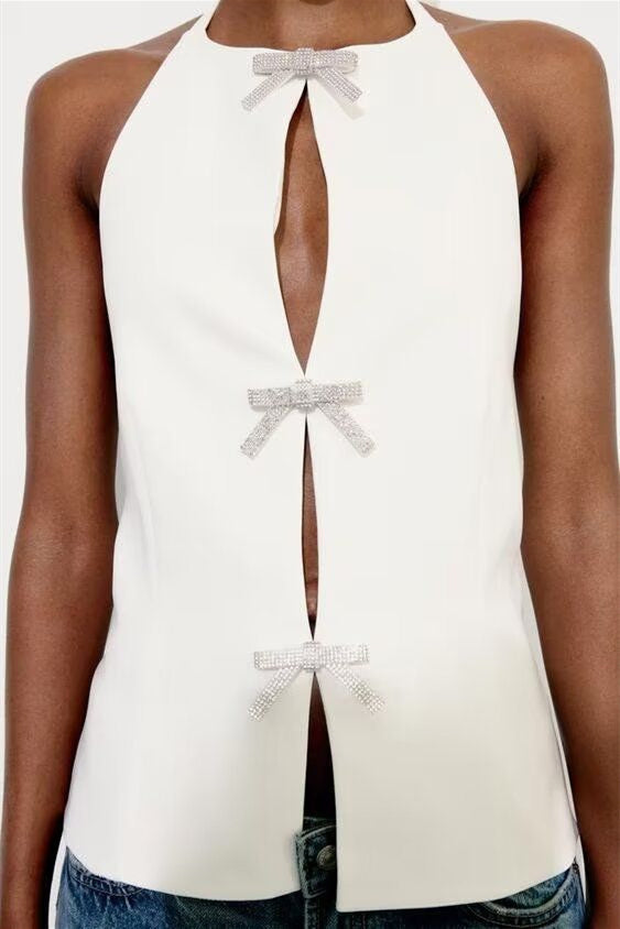 TIFFANY - BOW EMBELLISHED TOP