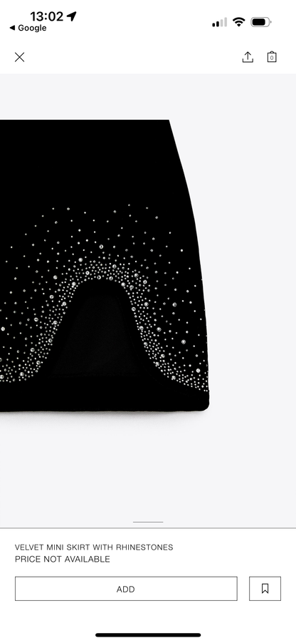 NOEL - EMBELLISHED MINI SKIRT