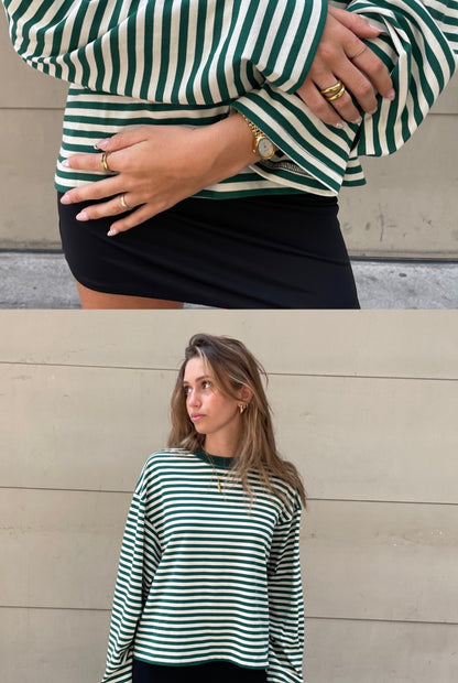 JUNO - STRIPED LONG-SLEEVE TEE