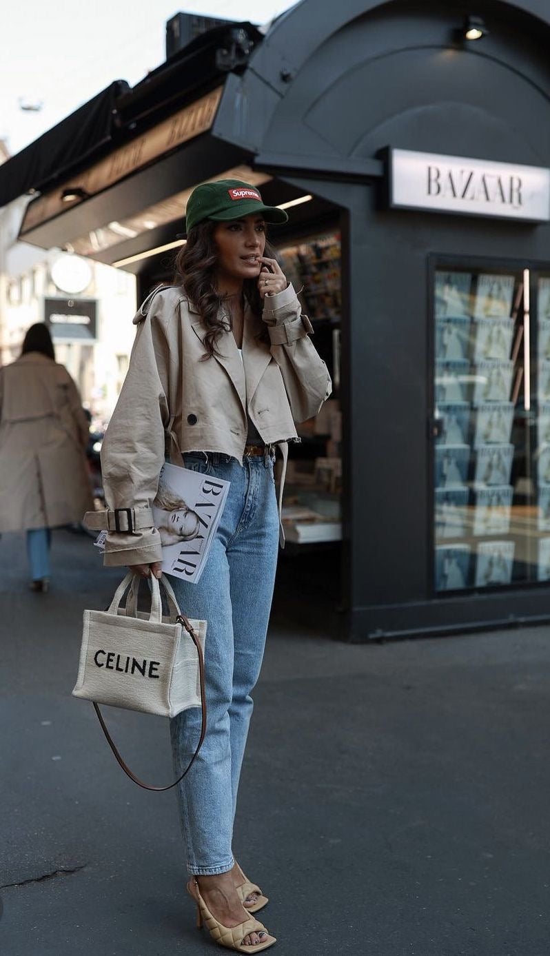 ROWAN - CROPPED TRENCH COAT