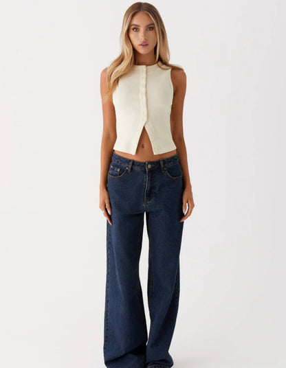 HARRIET - RIBBED VEST TOP