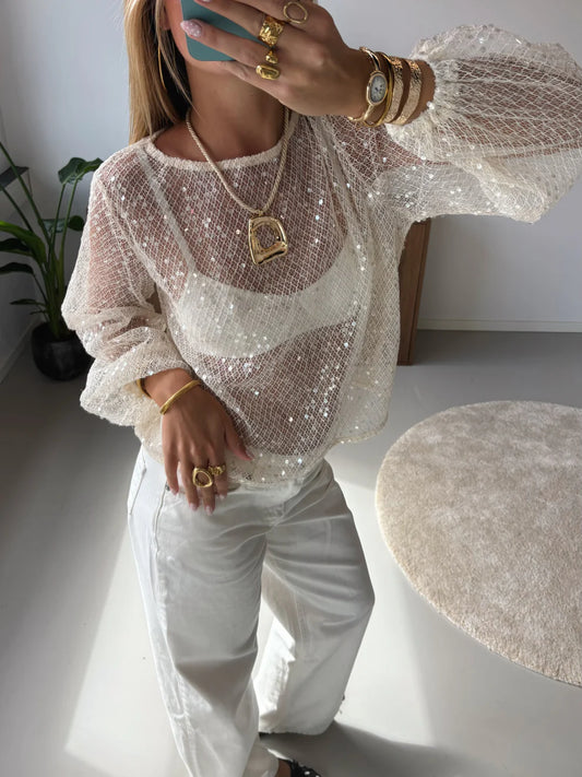 AURORA - SEQUIN TOP